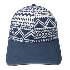 C.C Exclusives Strapback Hat Blue One Size Adjustable Tribal Aztec